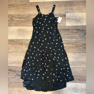 SO Black Floral Kids Dress